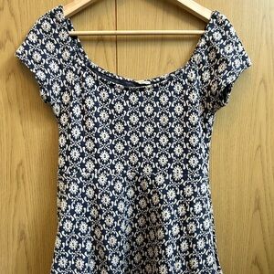 Fit & Flare Floral Mini Dress Size Small - Medium (stretchy fabric)